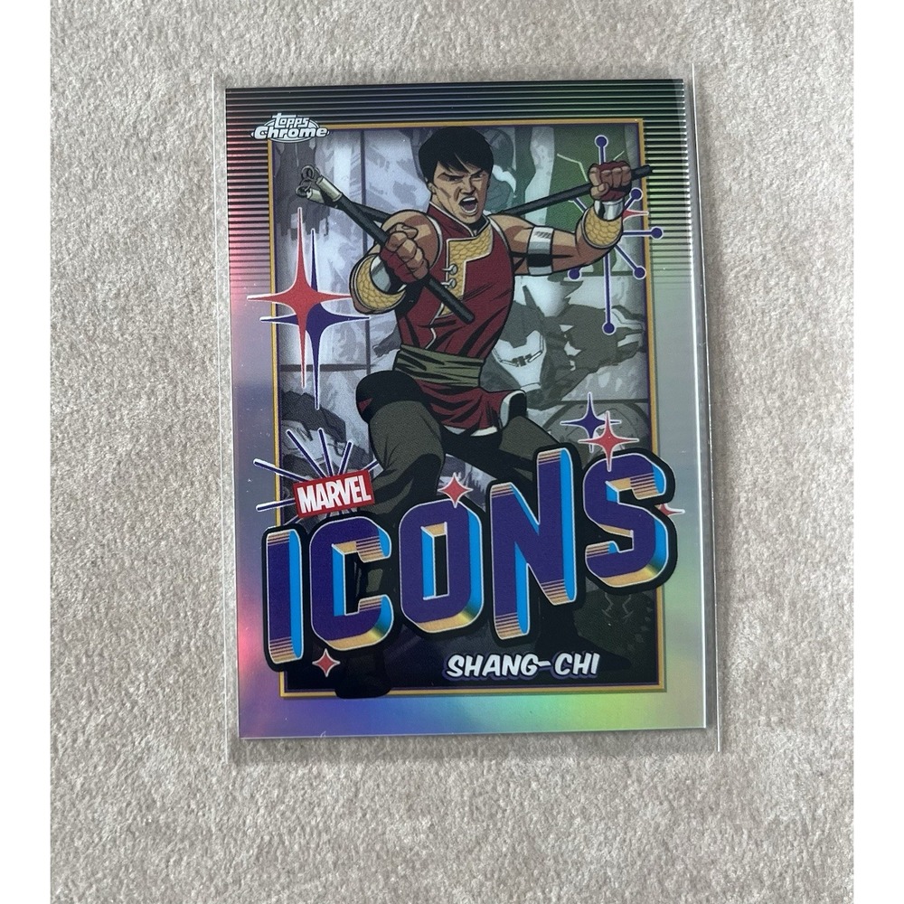 2025 Topps Chrome Marvel Icons‎ SHANG-CHI MI-9 Refractor Insert Card